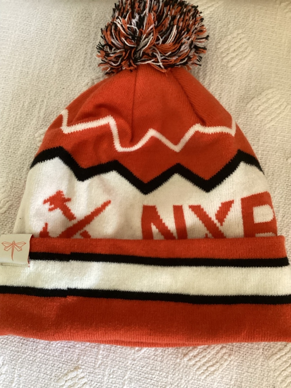 Nike NXR Cross Regional Beanie Hat Orange White OSFM 1B7479